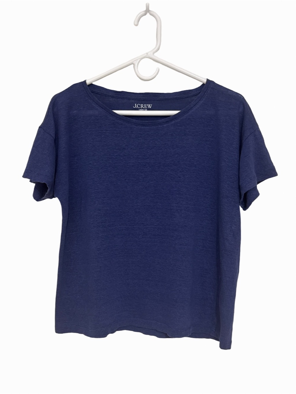 J. Crew Linen Tee Short-Sleeve Crewneck Top Medium